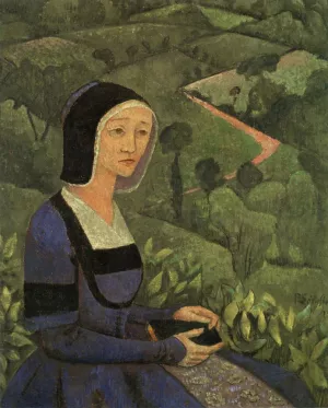 A Widow Oil painting by Paul Serusier