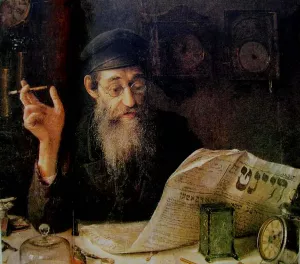 Clock-Maker by Yehuda Pen Oil Painting