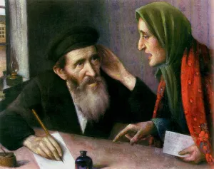 Petitioner by Yehuda Pen Oil Painting