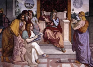 Joseph Interpreting Pharaoh's Dream by Peter Von Cornelius Oil Painting