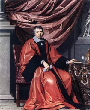 Portrait of Omer Talon by Philippe De Champaigne Oil Painting