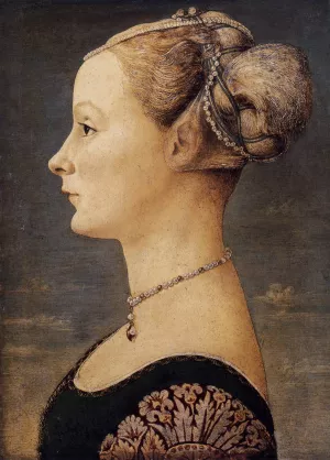 Portrait of a Girl by Piero Del Pollaiuolo Oil Painting