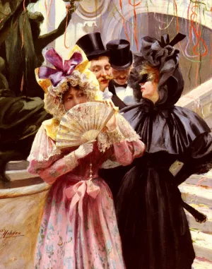 Sortie Du Bal A L'Opera De Paris by Pierra Ribera Oil Painting