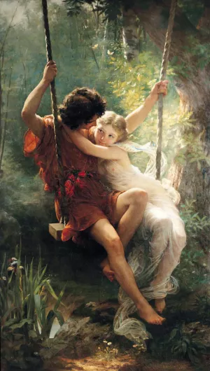 Springtime Oil painting by Pierre-Auguste Cot