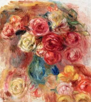 A Bouquet of Flowers by Pierre-Auguste Renoir Oil Painting