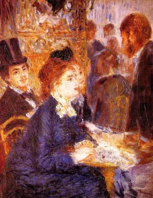 At the Cafe by Pierre-Auguste Renoir Oil Painting