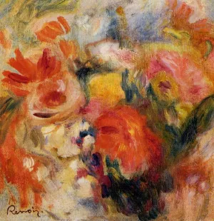 Flower Study by Pierre-Auguste Renoir Oil Painting
