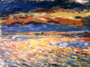 Sunset at Sea by Pierre-Auguste Renoir Oil Painting