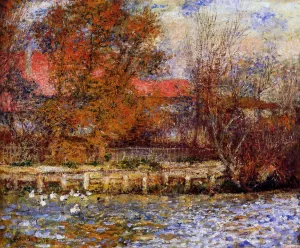 The Duck Pond by Pierre-Auguste Renoir Oil Painting