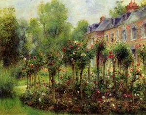 The Rose Garden at Wargemont by Pierre-Auguste Renoir Oil Painting
