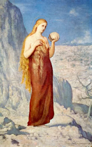 Mary Magdalene at St. Baume by Pierre Cecile Puvis De Chavannes Oil Painting
