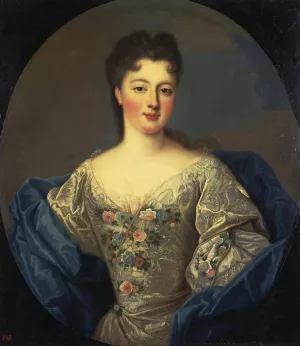 Portrait of Luiza Adelaida of Orleans by Pierre Gobert Oil Painting