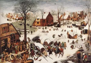 The Numbering at Bethlehem by Pieter Bruegel The Elder Oil Painting