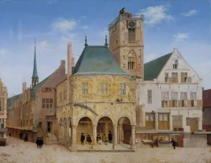 The Old Town Hall in Amsterdam by Pieter Jansz Saenredam Oil Painting