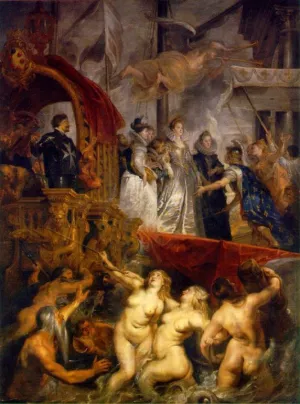 Arrival of Marie de Medici at Marseilles by Peter Paul Rubens Oil Painting