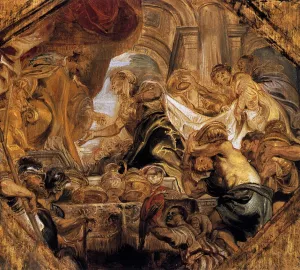 King Solomon and the Queen of Sheba by Peter Paul Rubens Oil Painting