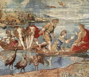 The Miraculous Draught of Fishes by Pieter Van Edingen Van Aelst Oil Painting