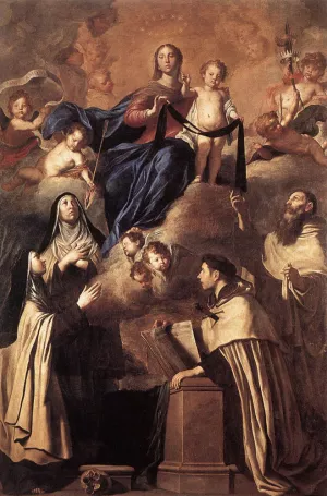 Our Lady of Mount Carmel by Pietro Novelli Oil Painting