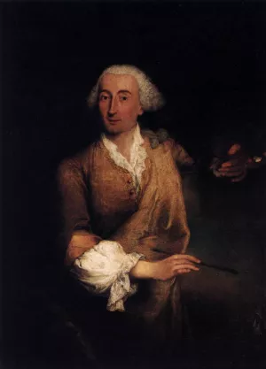 Portrait of Francesco Guardi by Pietro Longhi Oil Painting