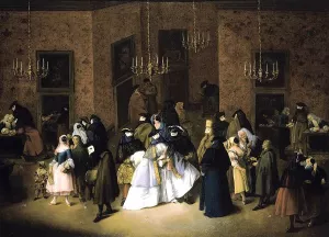 The Ridotto in Venice by Pietro Longhi Oil Painting