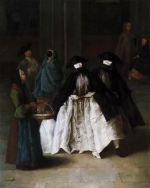 The Scent-Seller by Pietro Longhi Oil Painting