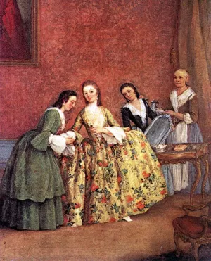 The Venetian Lady's Morning by Pietro Longhi Oil Painting