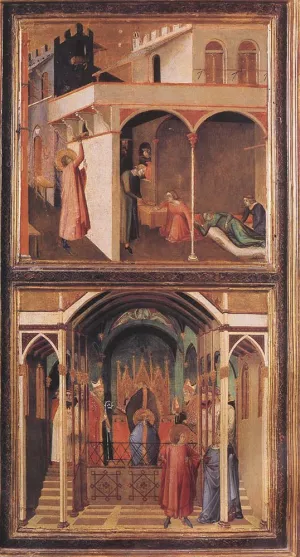 Scenes of the Life of St Nicholas by Pietro Lorenzetti Oil Painting