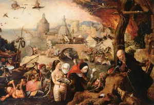 Temptation of St Anthony by Pietro Paolo Galeotti Oil Painting
