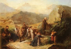 Prayer in the Alps by Rafael Ritz Oil Painting