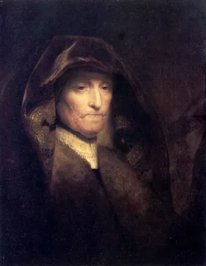 A Bust of an Old Woman (also known as The Artist's Mother) by Rembrandt Van Rijn Oil Painting