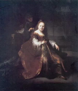 A Heroine from the Old Testament by Rembrandt Van Rijn Oil Painting