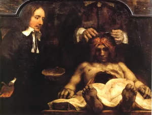 Anatomy of Doctor Deyman by Rembrandt Van Rijn Oil Painting