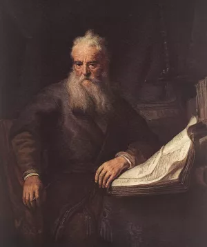 Apostle Paul by Rembrandt Van Rijn Oil Painting