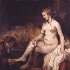 Bathsheba at Her Bath by Rembrandt Van Rijn Oil Painting