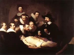 The Anatomy Lecture of Dr. Nicolaes Tulp by Rembrandt Van Rijn Oil Painting