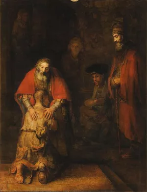 The Return of the Prodigal Son by Rembrandt Van Rijn Oil Painting