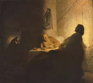 The Supper at Emmaus by Rembrandt Van Rijn Oil Painting
