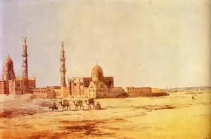 Tombs of the Khalifs, Cairo by Richard Dadd Oil Painting