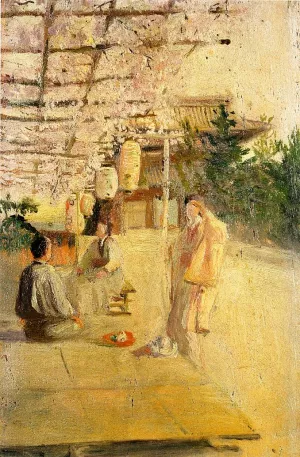 Japanese Tea Party by Robert Frederick Blum Oil Painting