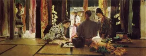 The Silk Merchant by Robert Frederick Blum Oil Painting
