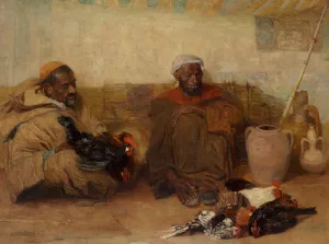 Two Men of Tangiers by Robert Lea Maccameron Oil Painting