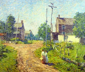 Crossroad by Robert Spencer Oil Painting