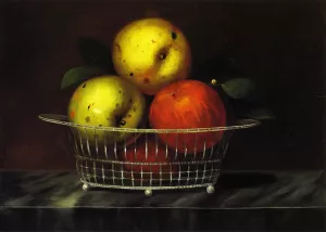 The Basket of Apples by Robert Street Oil Painting