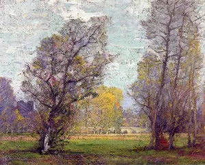 Clouds and Glow, Autumn, France by Robert Vonnoh Oil Painting
