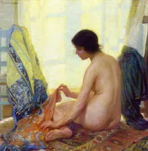 Leah by Robert Vonnoh Oil Painting