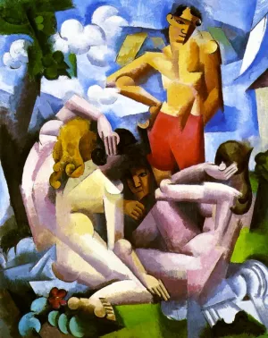Bathers by Roger De La Fresnaye Oil Painting