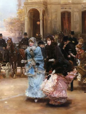 Going to the Ball by Roman Ribera Cirera Oil Painting