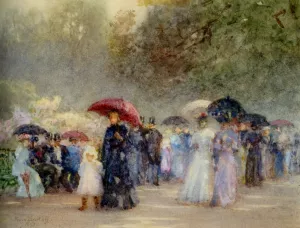 Hyde Park in May by Rose Barton Oil Painting