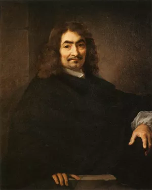Presumed Portrait of Rene Descartes by Sebastien Bourdon Oil Painting