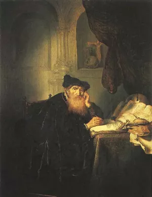 A Philosopher by Salomon Koninck Oil Painting